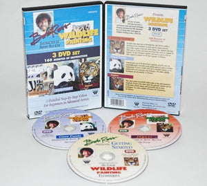Bob Ross Wildlife 3 Disk DVD Set