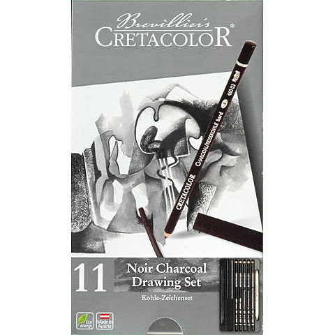 Cretacolor Noir Charcoal Drawing Set
