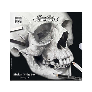 Cretacolor Skull Edition Black & White Drawing Box Set