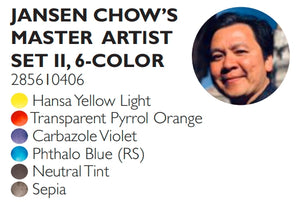 Daniel Smith Jansen Chow's Master Artist Set 2 Watercolour Set - 6 tubes x 5 ml