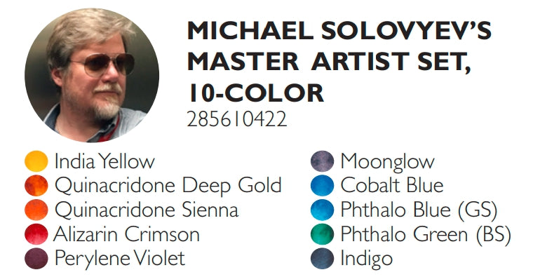 Daniel Smith Michael Solovyev's Master Artist Watercolour Set - 10 tubes x 5 ml