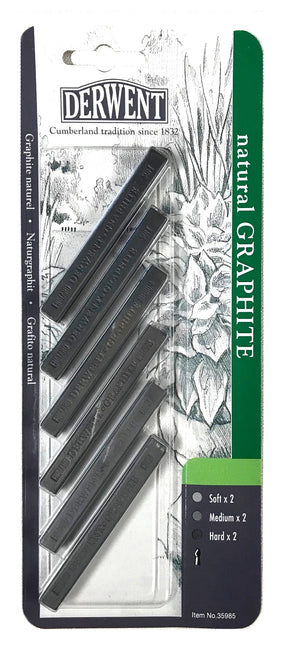 Derwent Natural Graphite - 6 pk