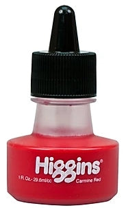 Design Higgins Waterproof Drawing Ink 1 oz. bottle - Carmine Red