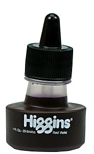 Design Higgins Waterproof Drawing Ink 1 oz. bottle - Red Violet