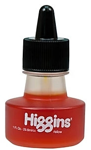 Design Higgins Waterproof Drawing Ink 1 oz. bottle - Yellow