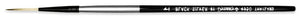 Dynasty Black Silver Long Liner Brush Short Handle #5/0