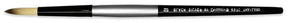 Dynasty Black Silver Round Brush Short Handle #2