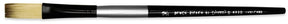 Dynasty Black Silver Stroke Brush Short Handle 3/4"