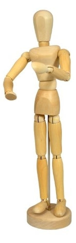 Wooden Mannequin Female - 12"