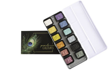 Finetec® Artist Pearlescent Watercolor Paint 12-Color Set