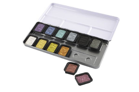 Finetec® Artist Pearlescent Watercolor Paint 12-Color Set