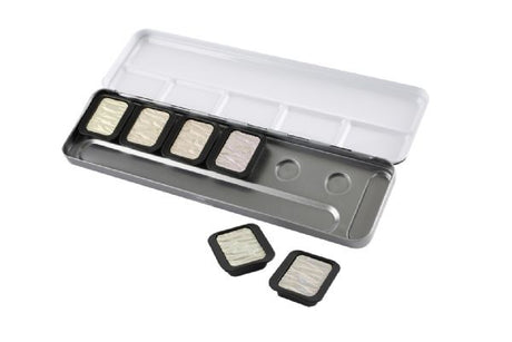 Finetec® Artist Pearlescent Watercolor Iridescent Paint 6-Color Set