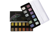 Finetec Artist Mica Metallic Watercolour Pearlescent Paint 24-Colour Set