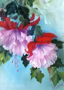 Bob Ross Floral Painting Packet - Fuchsias