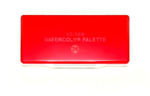 Holbein Plastic Watercolour Palette with 24 Removable Pans