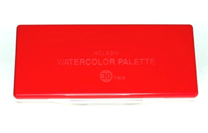 Holbein Plastic Watercolour Palette with 30 Removable Pans