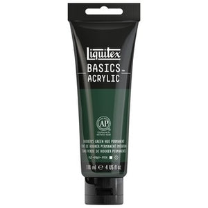 Liquitex BASICS Acrylic - 4 oz. tube - Hooker's Green Hue Permanent