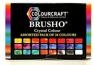 Brusho Crystal Colour Assorted Pack of 24 Colours