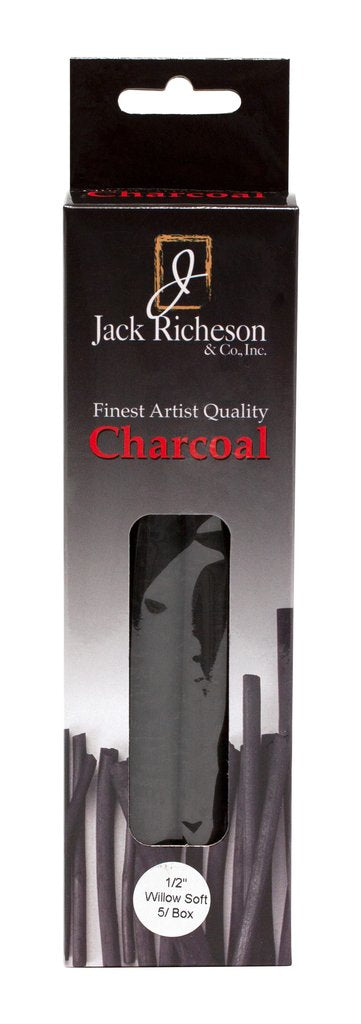 Richeson Natural Jumbo Willow Soft Charcoal 1/2"