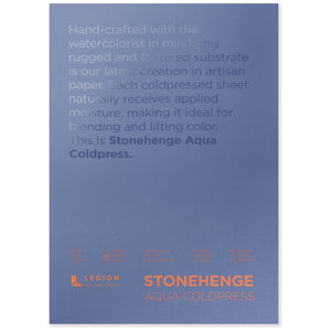 Stonehenge Aqua Watercolour Block - Cold Press 140lb. -  7" x 10"