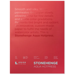 Stonehenge Aqua Watercolour Block - Hot Press 140lb. - 10" x 14"