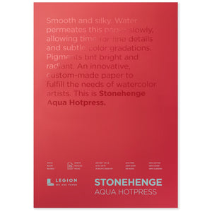 Stonehenge Aqua Watercolour Block - Hot Press 140lb. - 12" x 16"