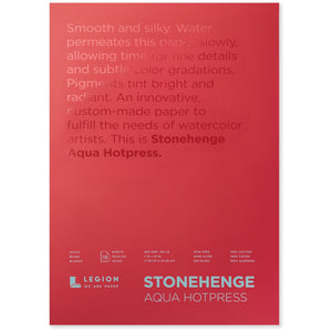Stonehenge Aqua Watercolour Block - Hot Press 140lb. - 7" x 10"