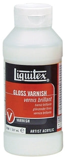 Liquitex Gloss Varnish - 8 oz. bottle