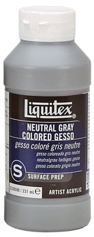 Liquitex Neutral Gray Coloured Gesso - 8 oz. bottle