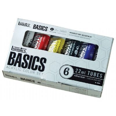 Liquitex Basics 6-Piece Set - 6 x 22 ml tubes
