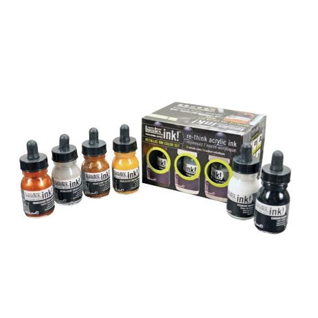 Liquitex Professional Acrylic INK! Metallic 6 colour set