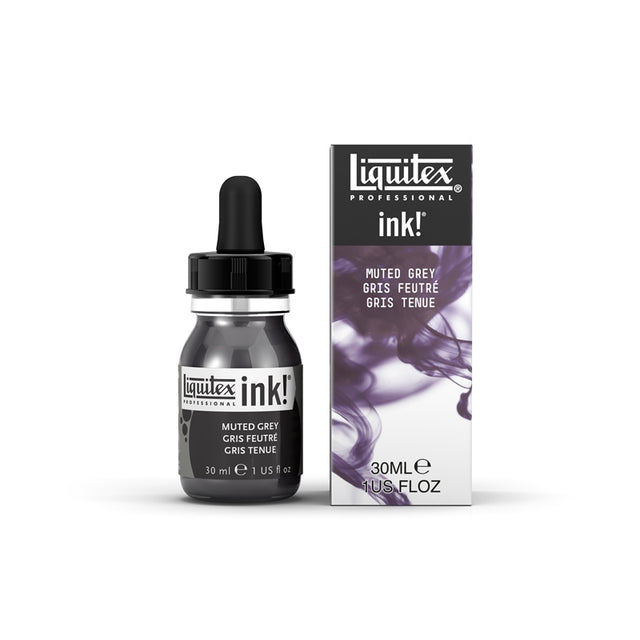 Liquitex Acrylic Ink Muted Collection - 1 oz. bottle - Muted Grey