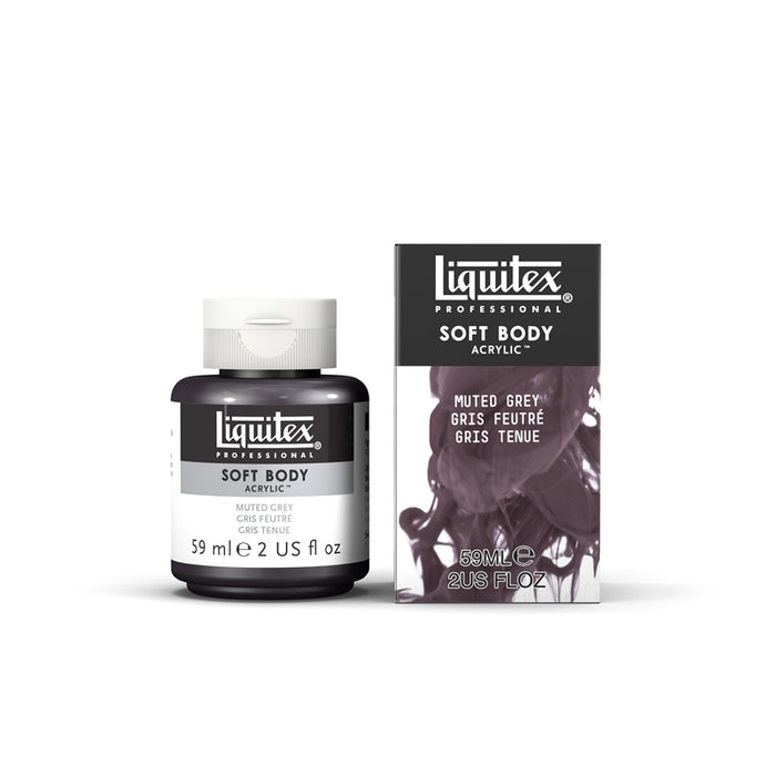 Liquitex Soft Body Acrylic Muted Collection - 2 oz. jar - Muted Grey