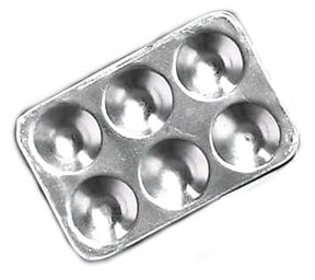 6 Well Aluminum Rectangular Tray Palette