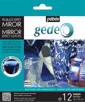 Pebeo Gedeo Mirror Effect Leaves - Blue