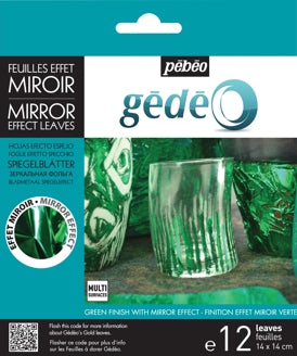 Pebeo Gedeo Mirror Effect Leaves - Green