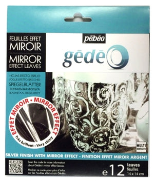 Pebeo Gedeo Mirror Effect Leaves - Silver