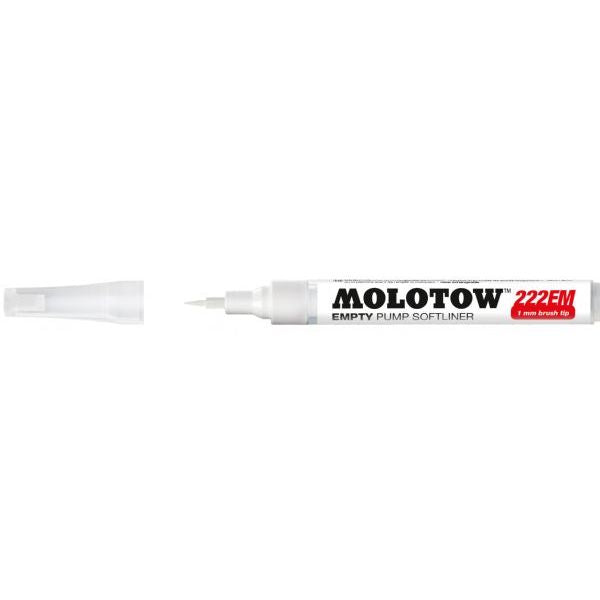 Molotow 1mm Brush Tip Empty Pump Softliner
