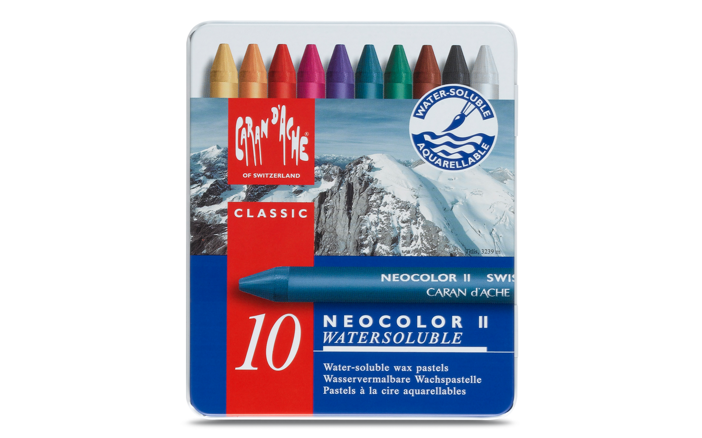 Caran D'Ache Neocolor II - 10 Colour Set