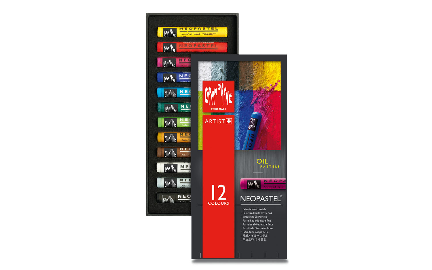 Caran D'Ache Neopastel - 12 Colour Set
