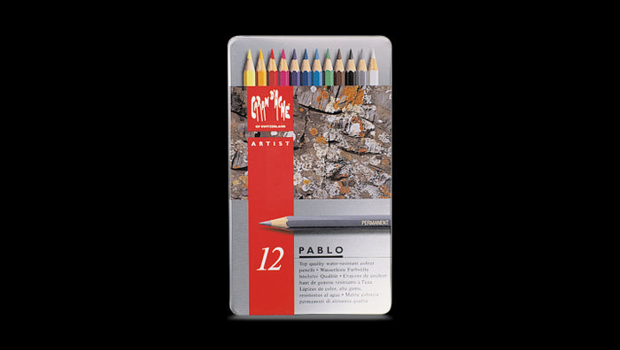 Caran D'Ache Pablo Coloured Pencil - 12 Colour Set
