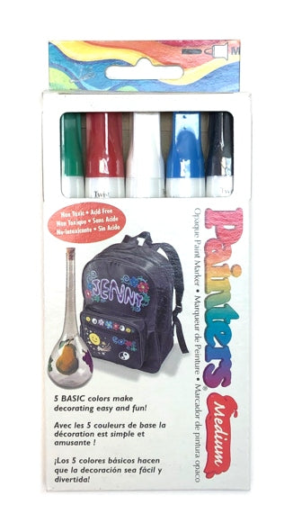 Painters Medium Opaque Paint Marker Set - Basic Colours