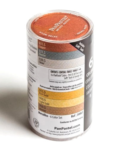 PanPastel - 6 Colour Metallics Set