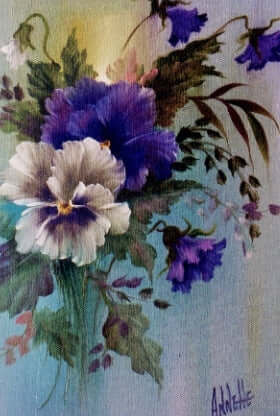 Bob Ross Floral Painting Packet - Pansies