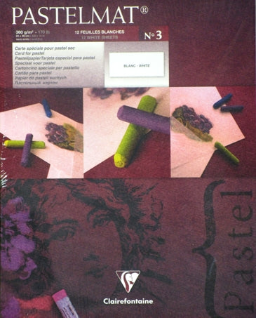 Clairefontaine Pastelmat Pastel Pad - 9" x 12" - White