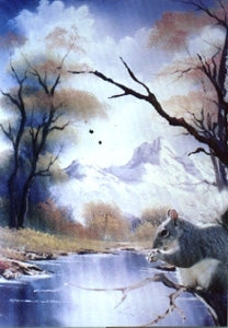 Bob Ross Wildlife Painting Packet - Peapod the Squirrel