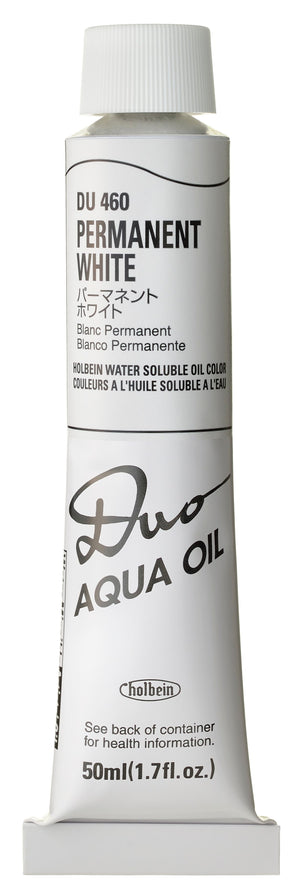 Holbein DUO Aqua Oil - 50 ml tube - Permanent White