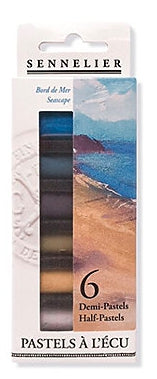 Sennelier Extra Soft Half-Pastel 6-Stick Set - Seascape