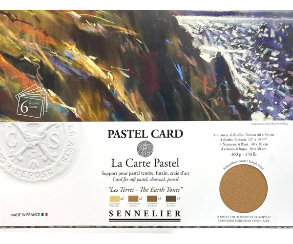 Sennelier La Carte Pastel Card Pochettes - Earth Tones