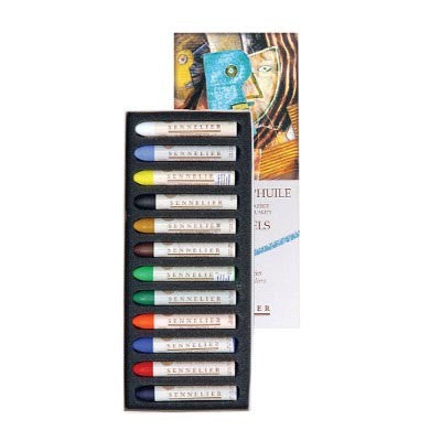 Sennelier Oil Pastel 12 Assorted Introductory Colours Set